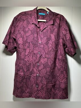Tori Richard Hawaiian Shirt Mens 2XL Cotton Lawn Short Sleeve Button Up Camp